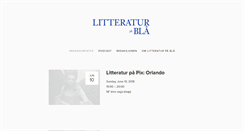 Desktop Screenshot of litteraturpabla.no
