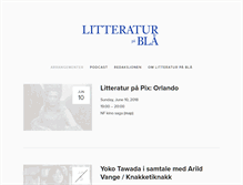 Tablet Screenshot of litteraturpabla.no